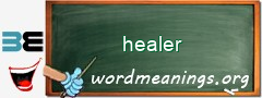 WordMeaning blackboard for healer